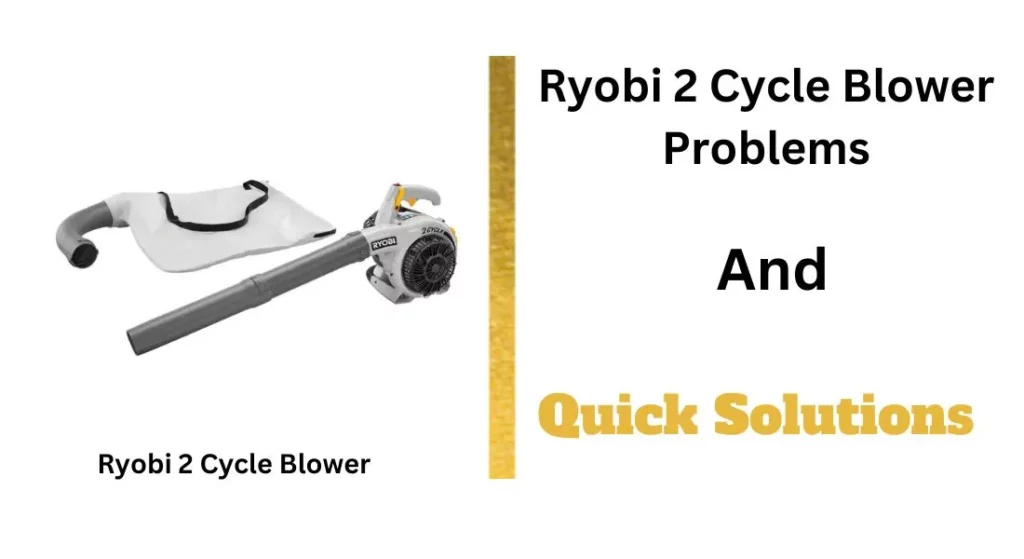 Ryobi 2 Cycle Blower Problems to Consider