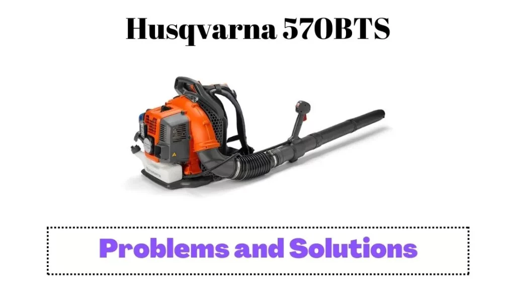 Husqvarna 570BTS Problems