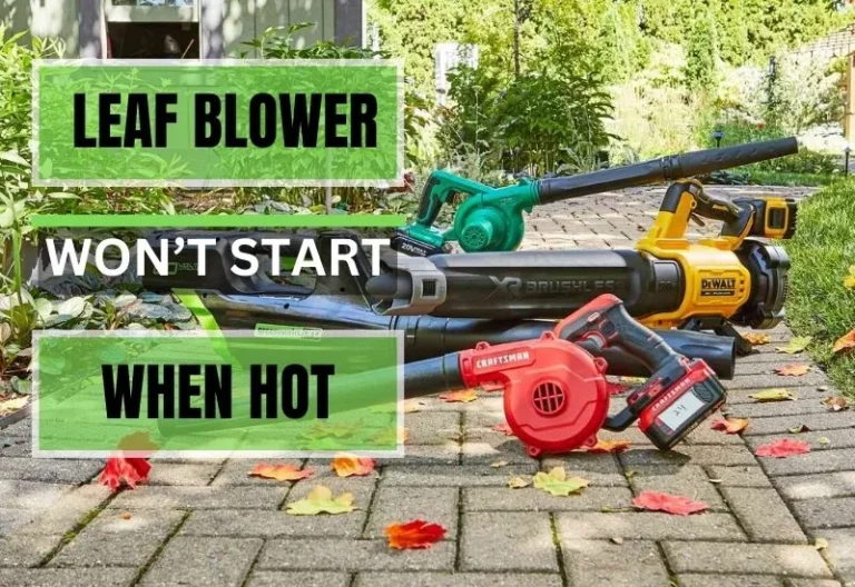 8 Solutions to Leaf Blower Won’t Start When Hot