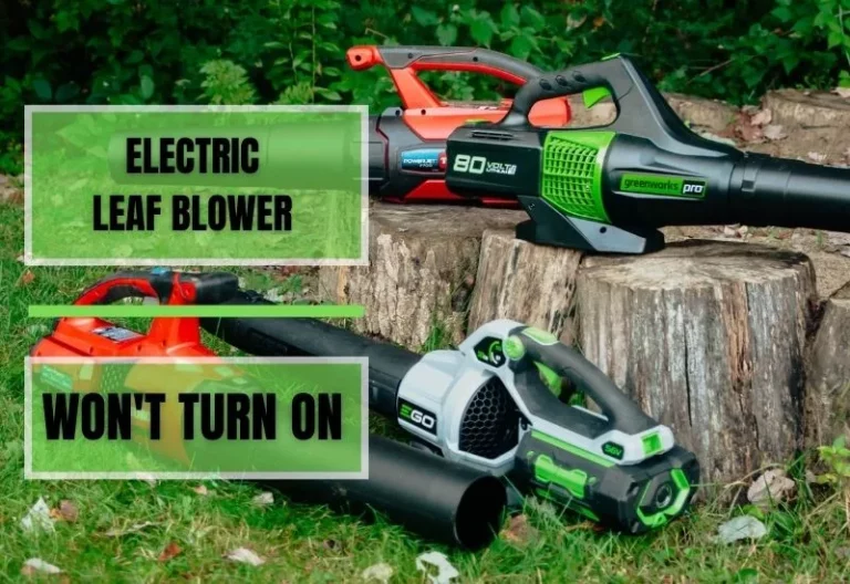 8 Reasons Why Electric Leaf Blower Won’t Turn On!