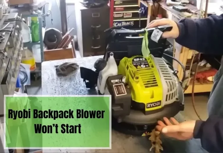 5 Reasons Why Our Ryobi Backpack Blower Won’t Start!